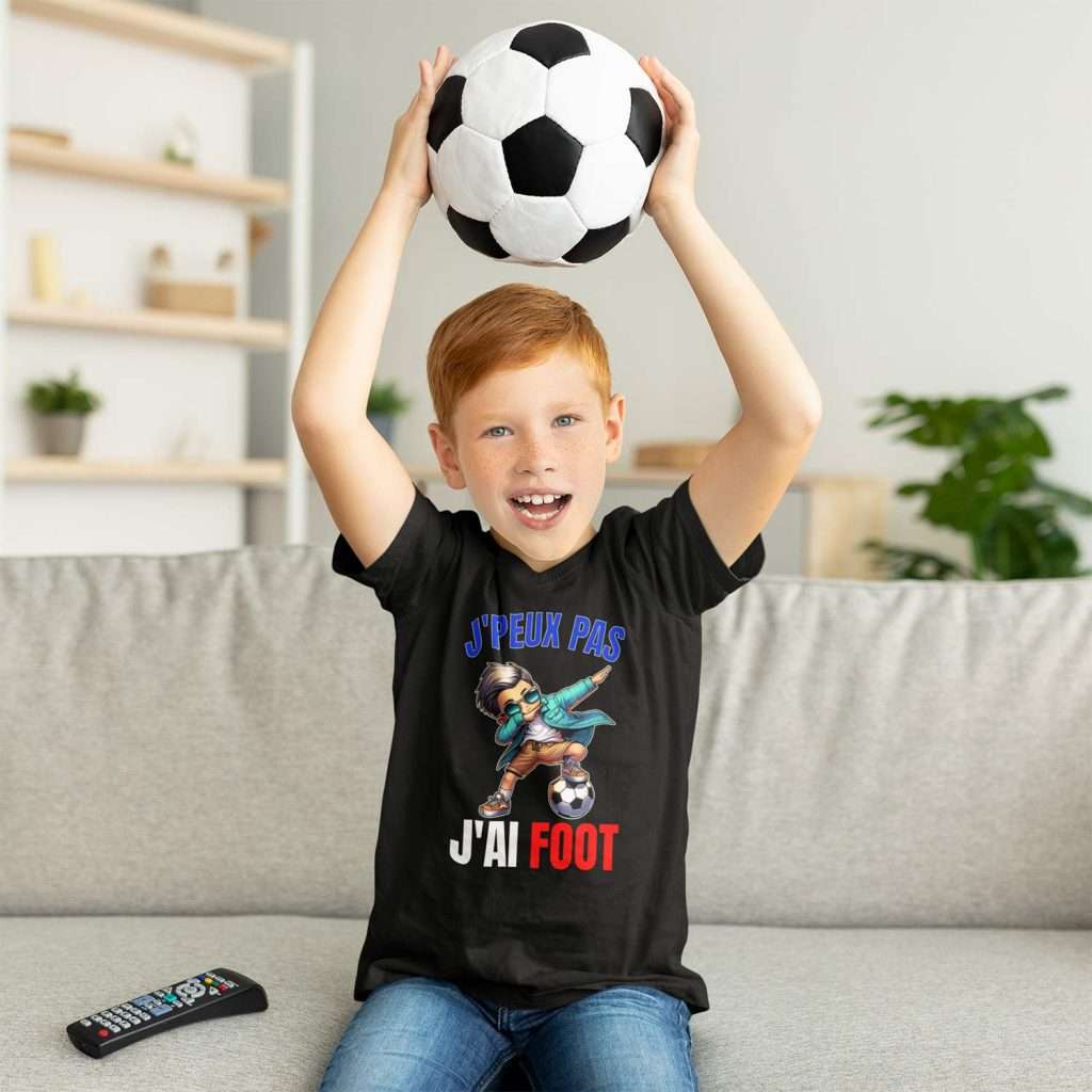 T-shirt Enfant J&rsquo;Peux Pas J&rsquo;Ai Foot !