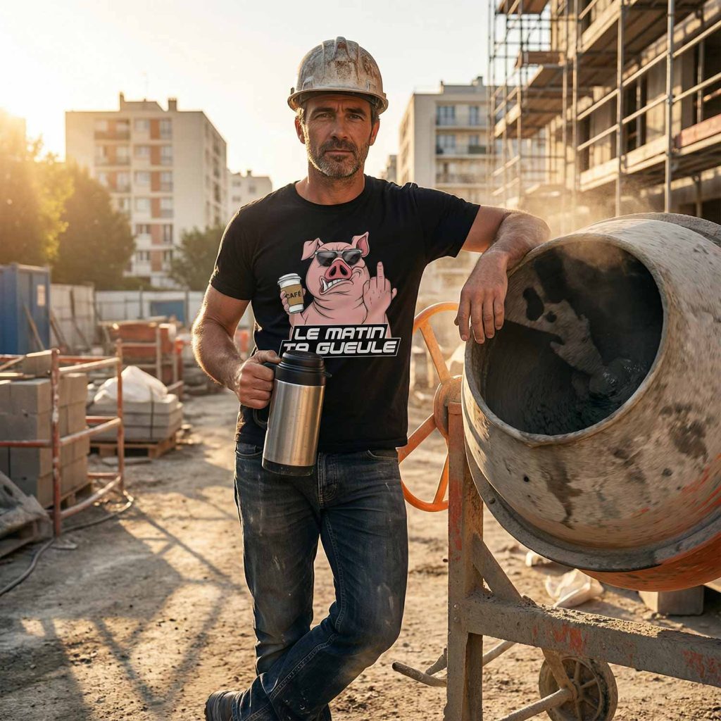 T-shirt Humour, Le Matin Ta Gueule