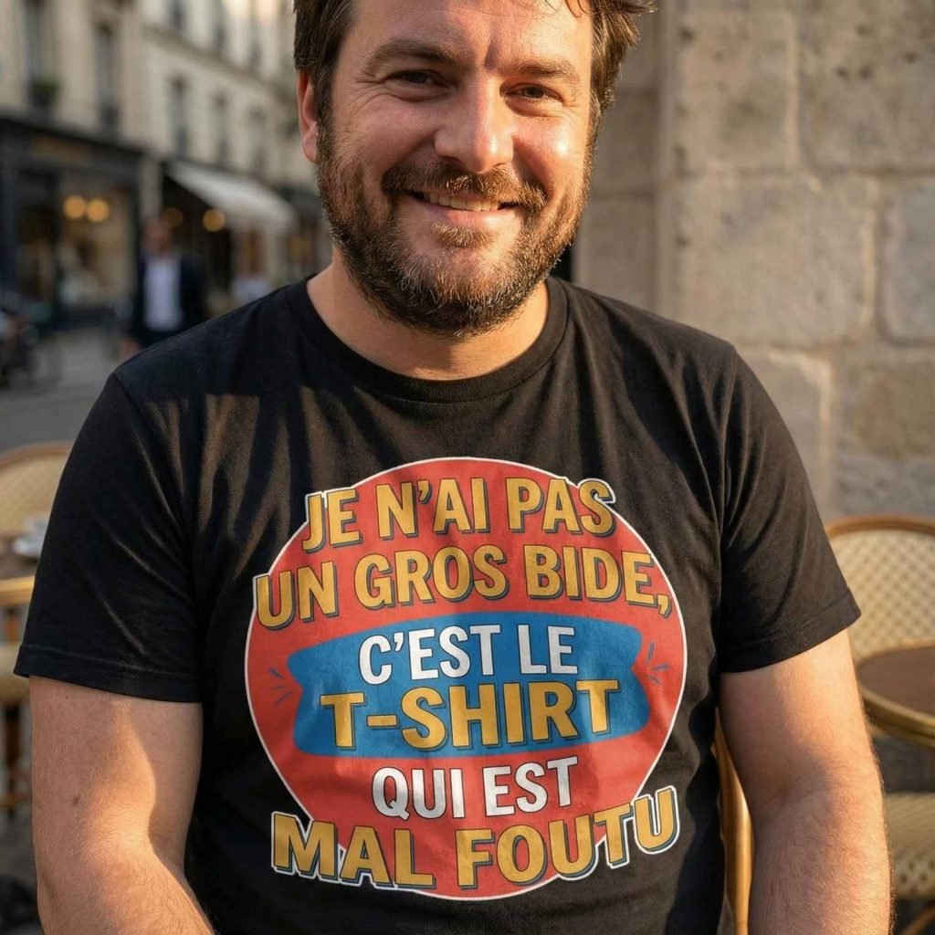 T-shirt Humour, Je N’Ai Pas Un Gros Bide
