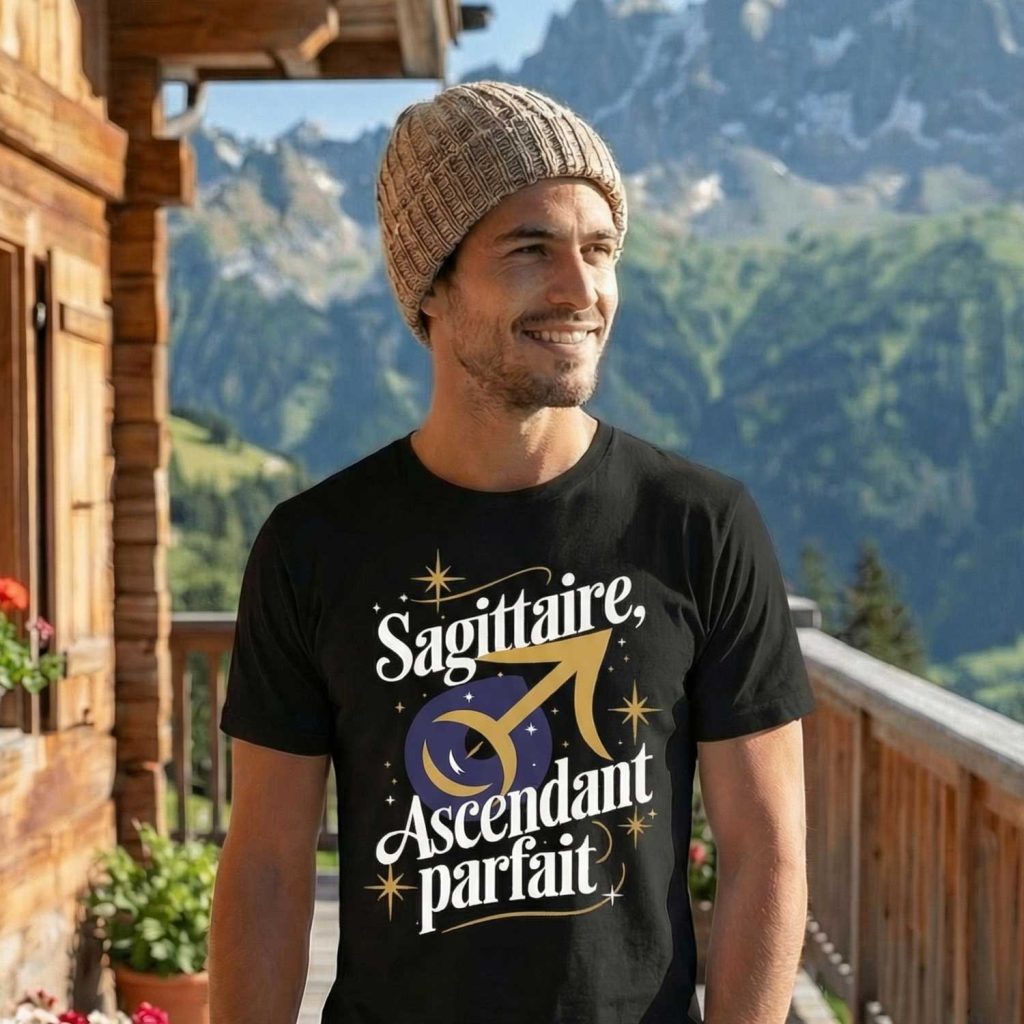 T-shirt Astrologie, Sagittaire Ascendant Parfait