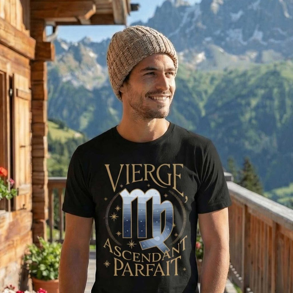 T-shirt Astrologie, Vierge Ascendant Parfait