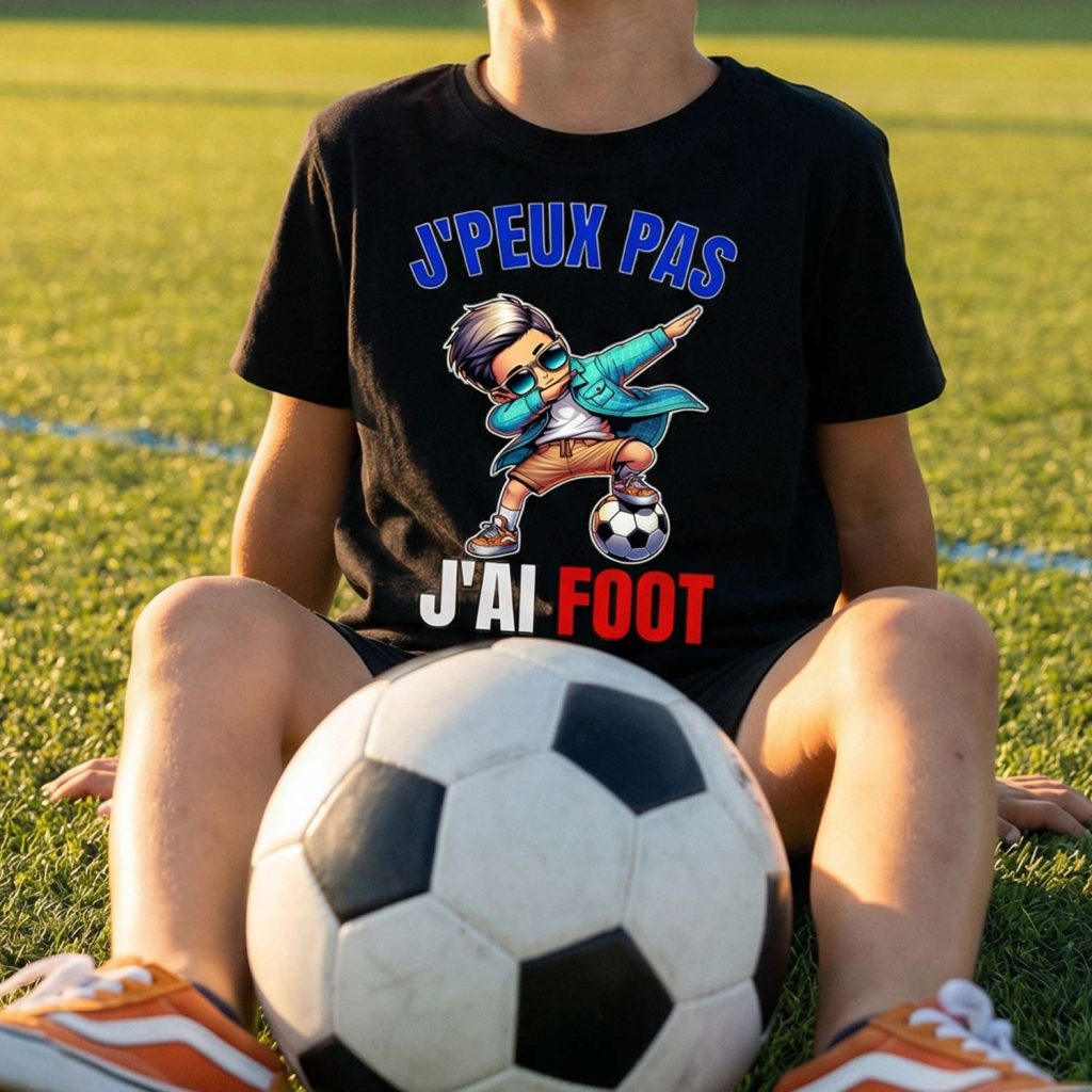 T-shirt Enfant J&rsquo;Peux Pas J&rsquo;Ai Foot !