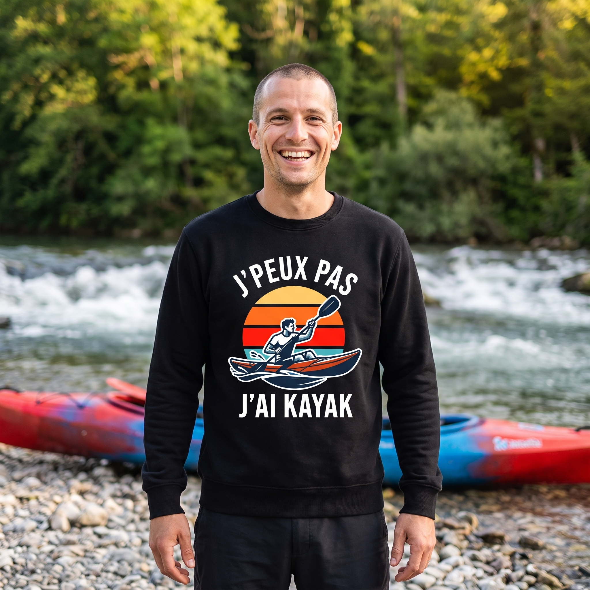 Sweat kayak humour, Je Peux Pas J&rsquo;Ai Kayak