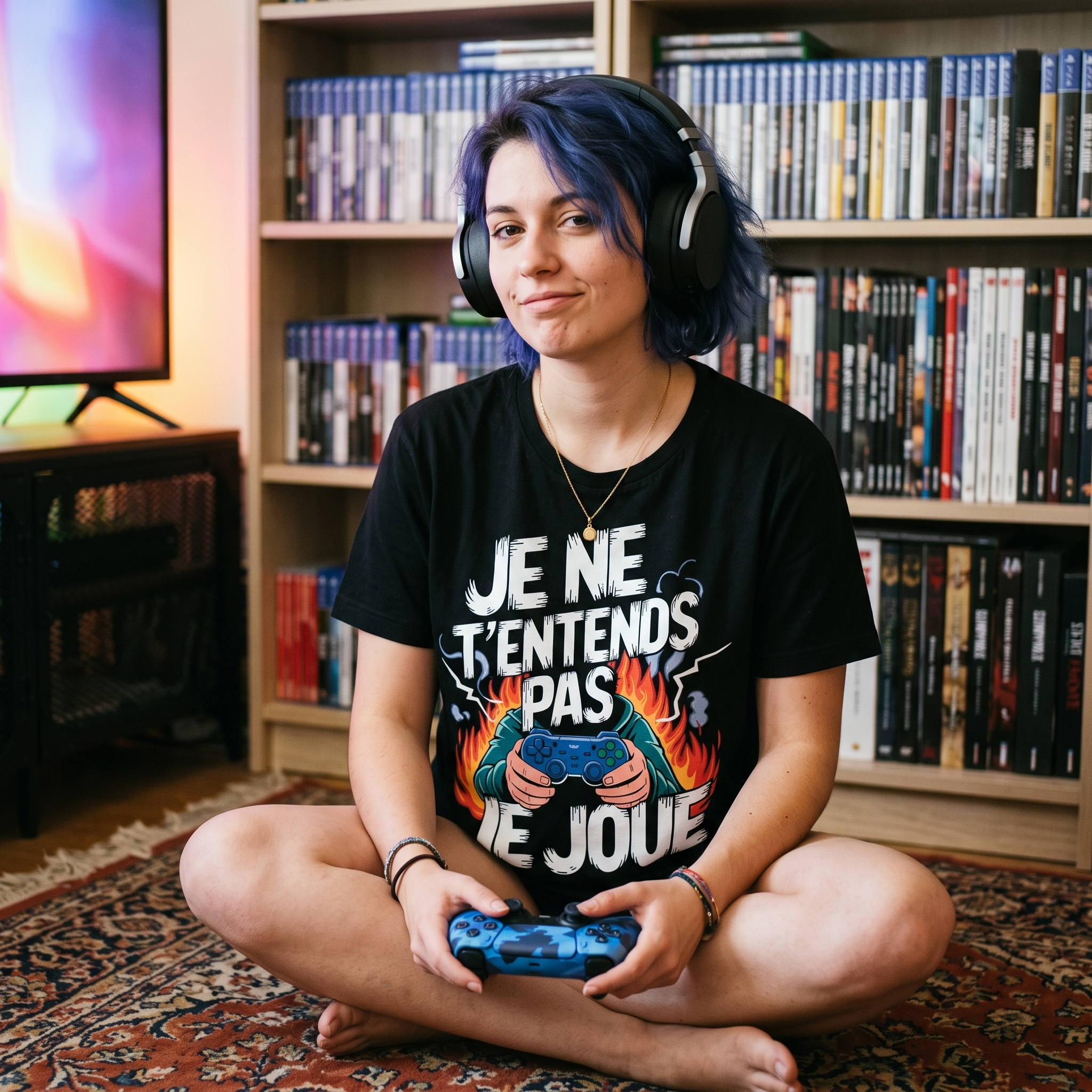 T-shirt humour console, Je Ne T&rsquo;Entends Pas Je Joue