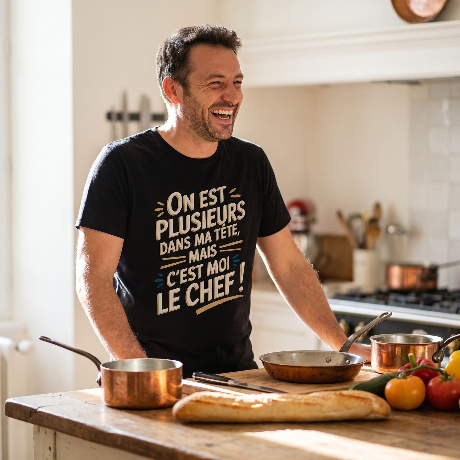 T-shirt humour cuisine, C&rsquo;est Moi Le Chef | Cadeau drôle homme