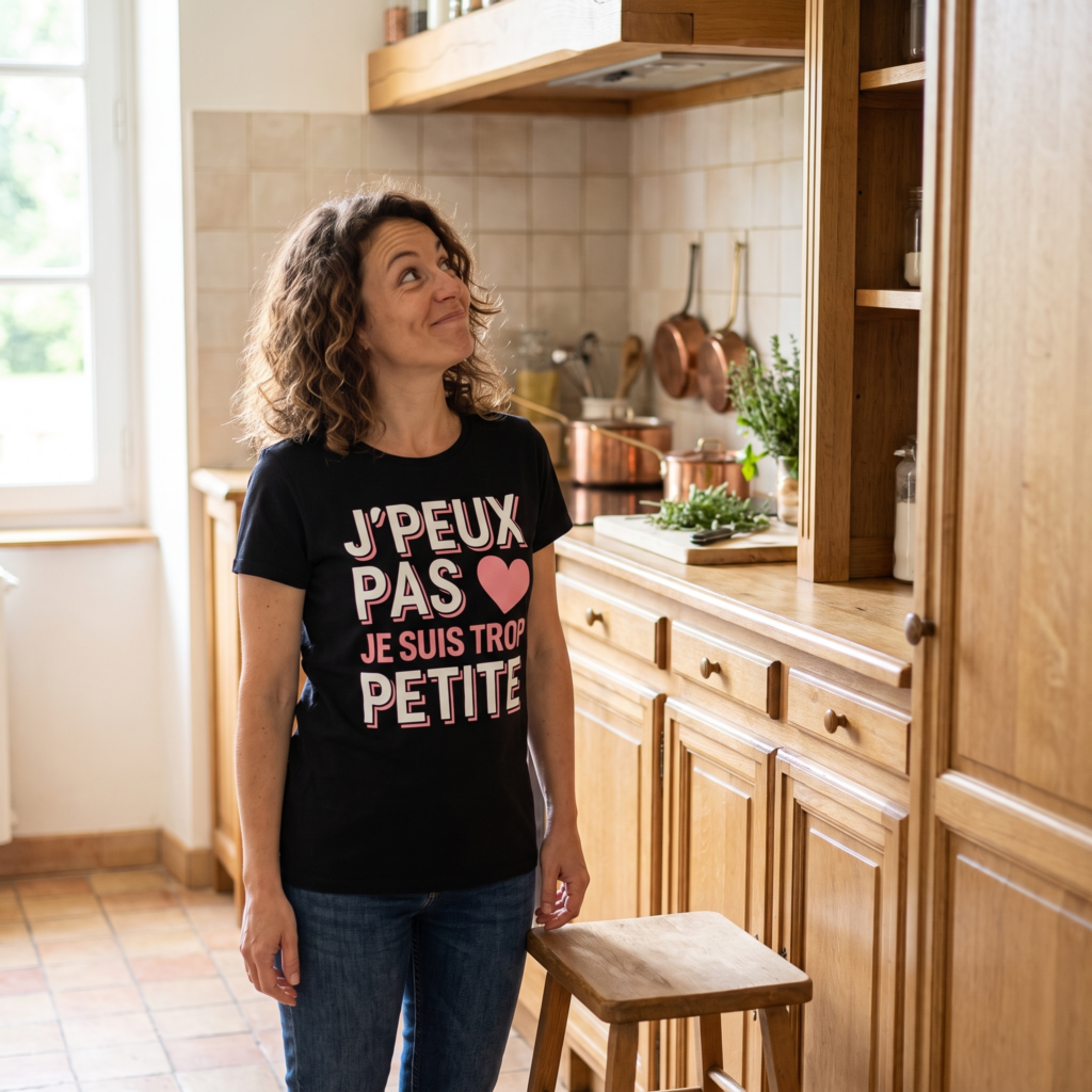 T-shirt humour petite taille, Je Suis Trop Petite
