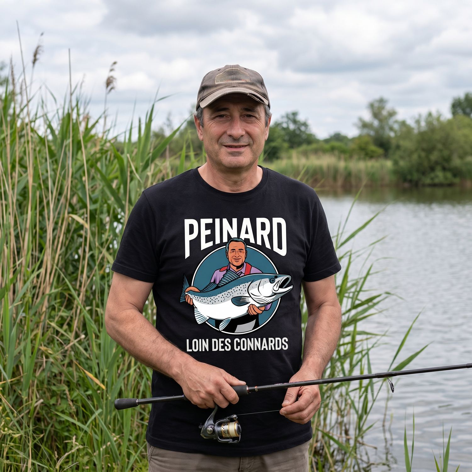 T-shirt peinard pêche, Peinard Loin Des Connards
