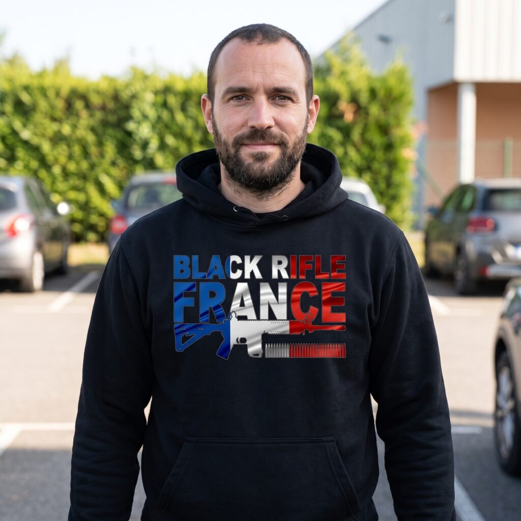 T-shirt Carabine France, Tricolore Et Munitions