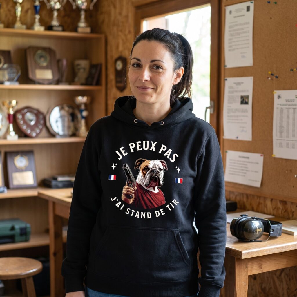 T-shirt Stand De Tir, Je Peux Pas J&rsquo;Ai Stand De Tir, Bulldog