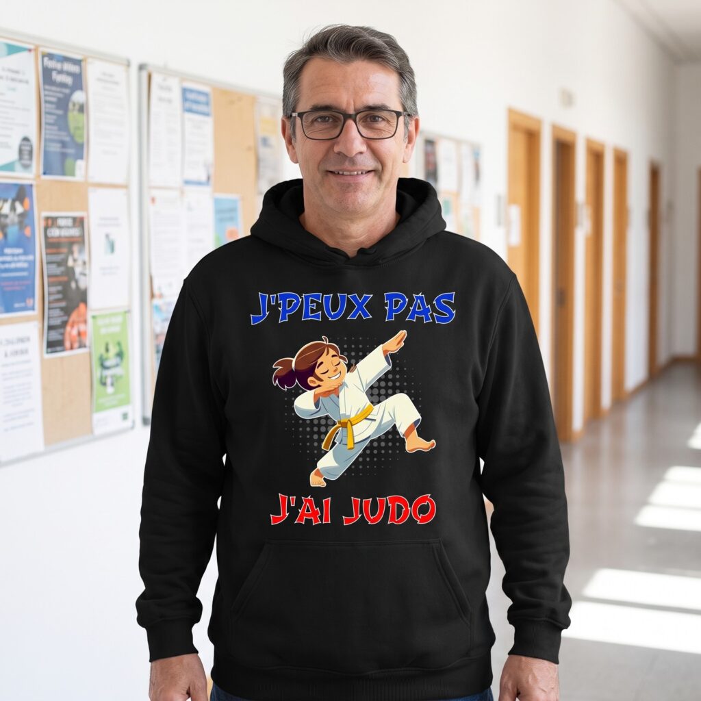 T-shirt Judo Fille, J&rsquo;Peux Pas J&rsquo;Ai Judo, Ceinture Jaune