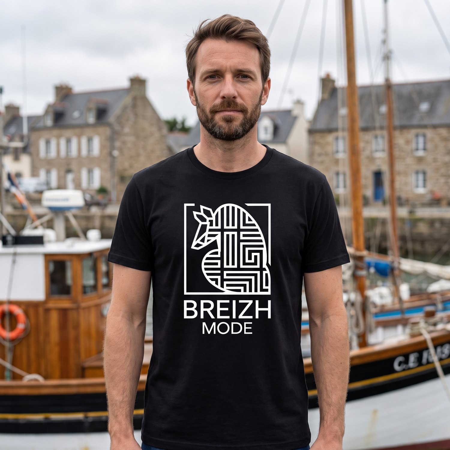 T-shirt Bretagne, Breizh Mode Hermine