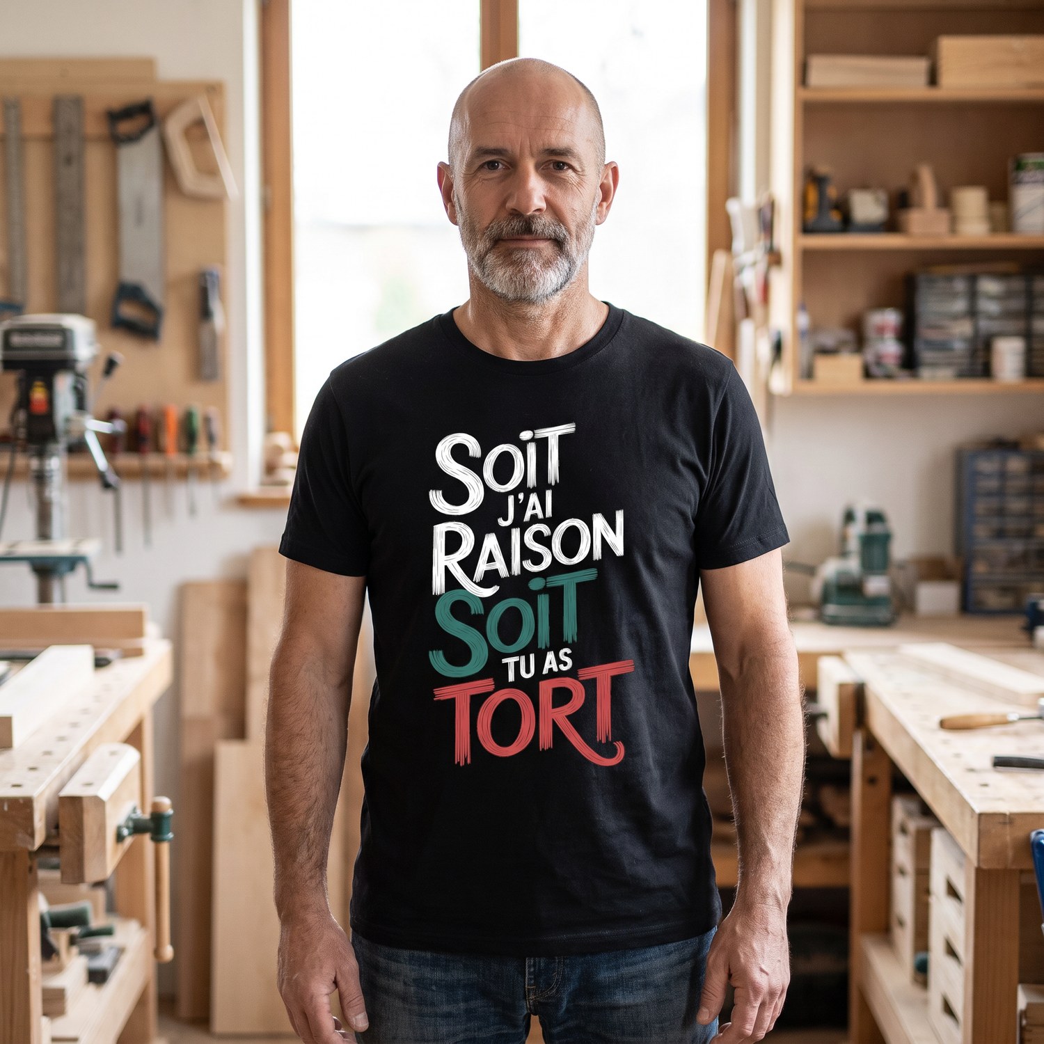 T-shirt Soit J&rsquo;Ai Raison Soit Tu As Tort