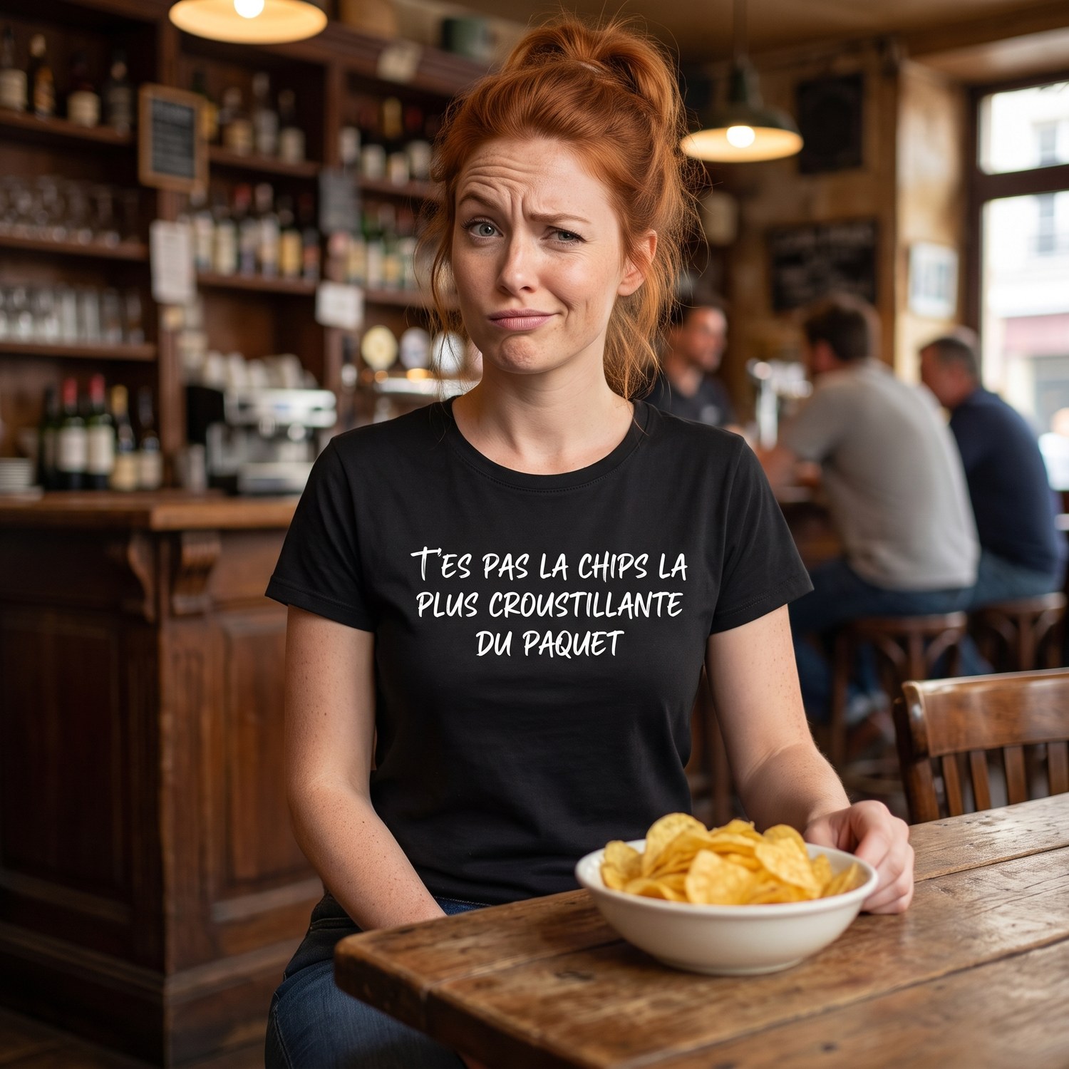 T-shirt T&rsquo;es Pas La Chips La Plus Croustillante Du Paquet