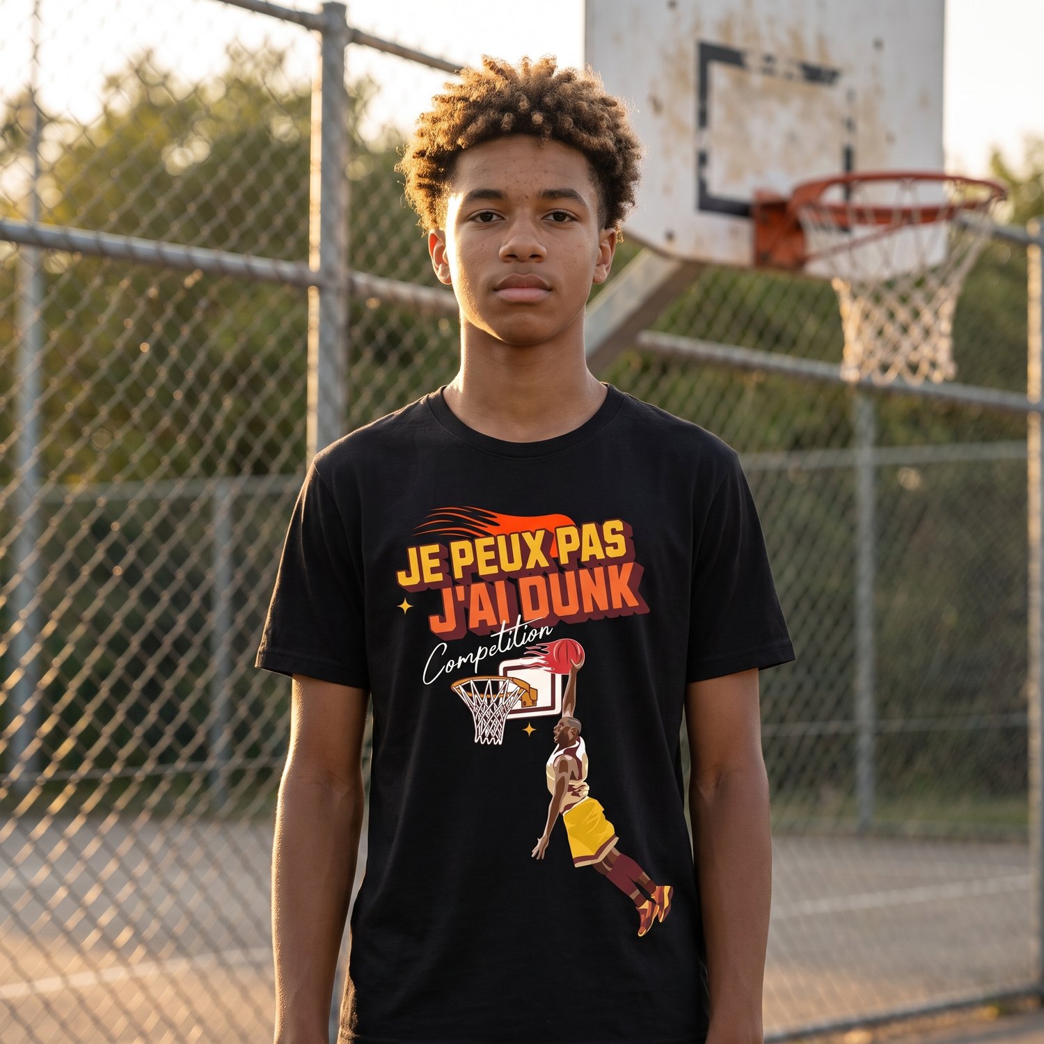 T-shirt Basket, Je Peux Pas J&rsquo;Ai Dunk