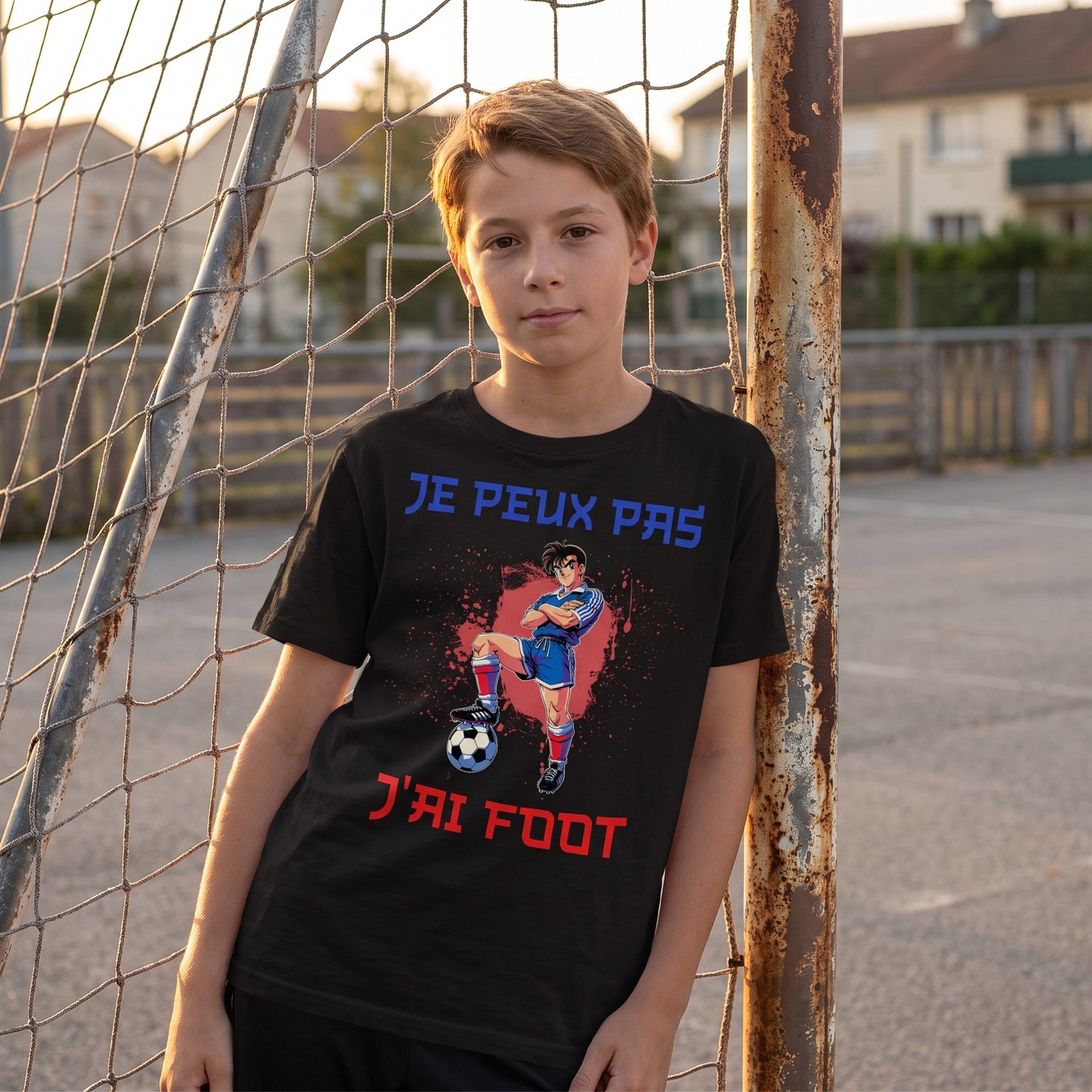 T-shirt Foot Manga Enfant, Je Peux Pas J&rsquo;Ai Foot