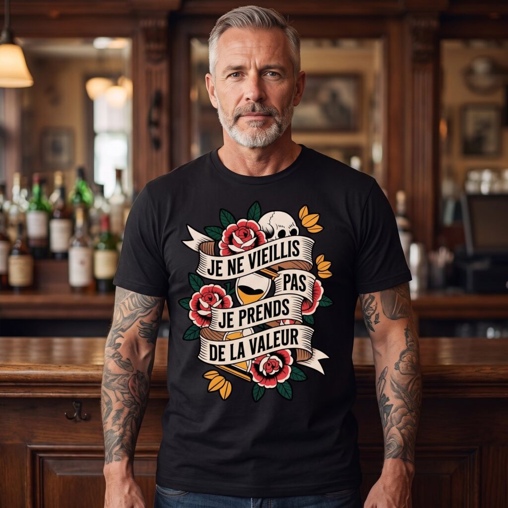 T-shirt Je Ne Vieillis Pas, Je Prends De La Valeur