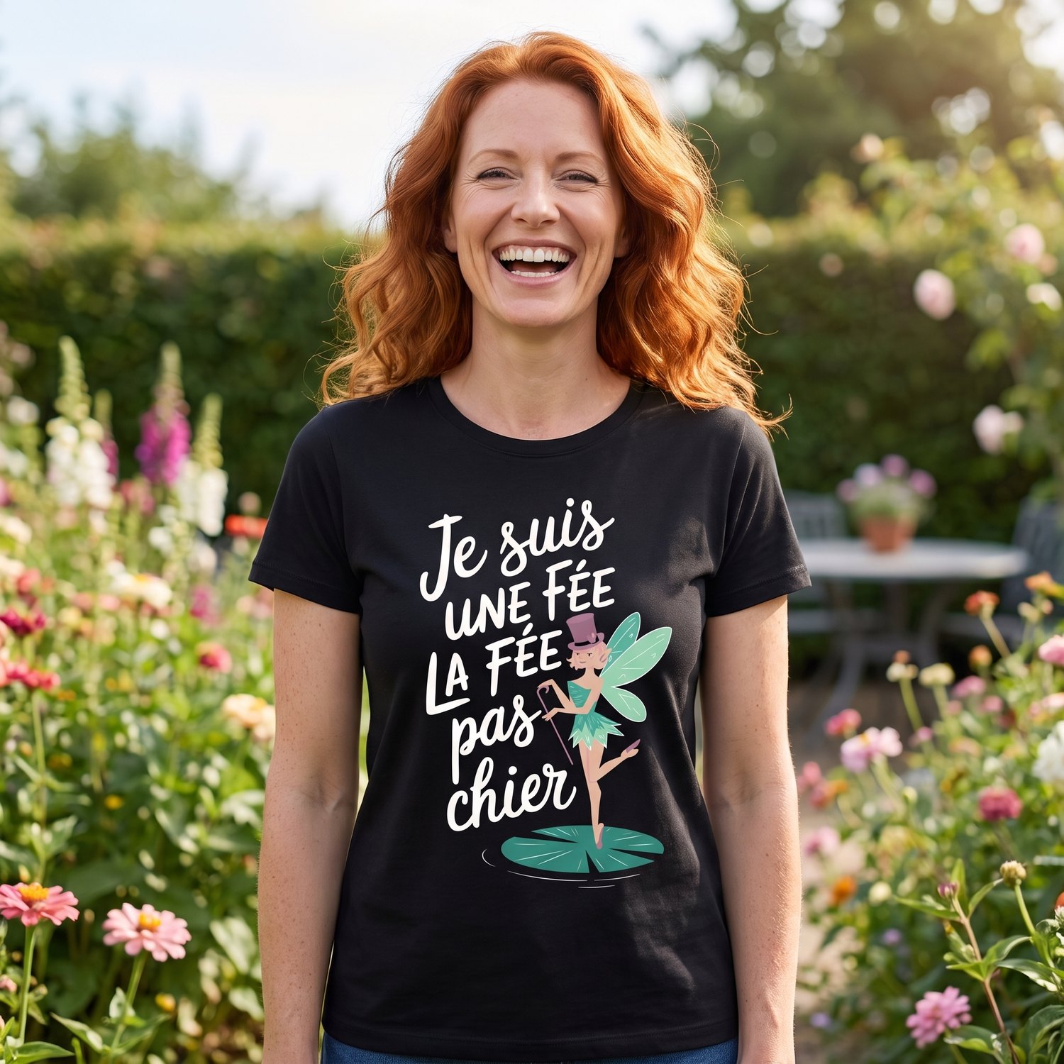 T-shirt Humour Féminin, Je Suis Une Fée