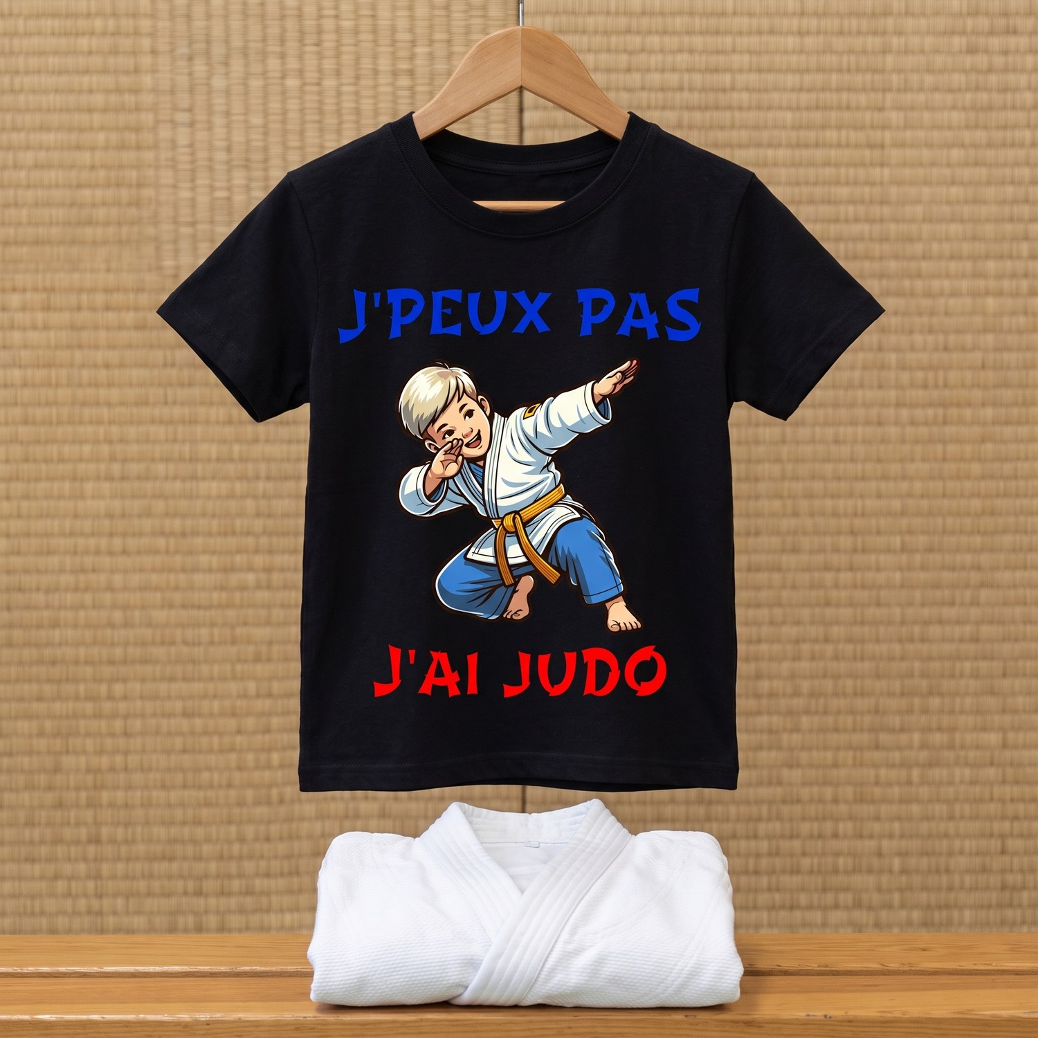 T-shirt Judo Ceinture Orange, J&rsquo;Peux Pas J&rsquo;Ai Judo