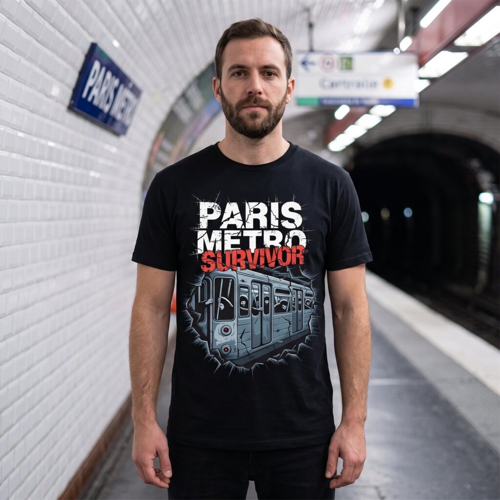 T-shirt Métro Parisien, Paris Metro Survivor
