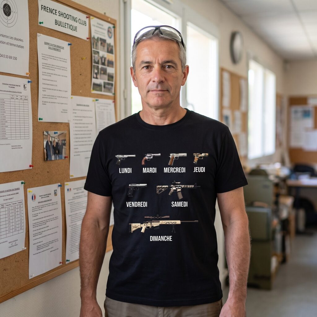 T-shirt Tir Sportif, Une Arme Par Jour De La Semaine