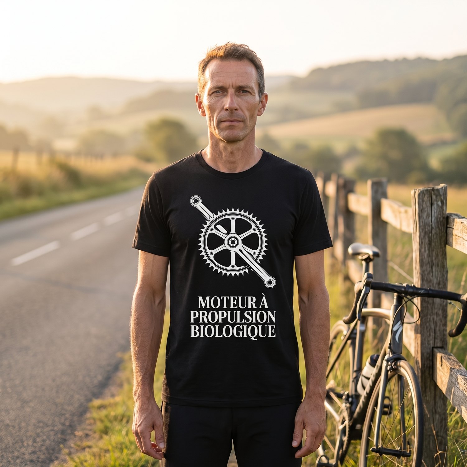 T-shirt Vélo, Moteur À Propulsion Biologique