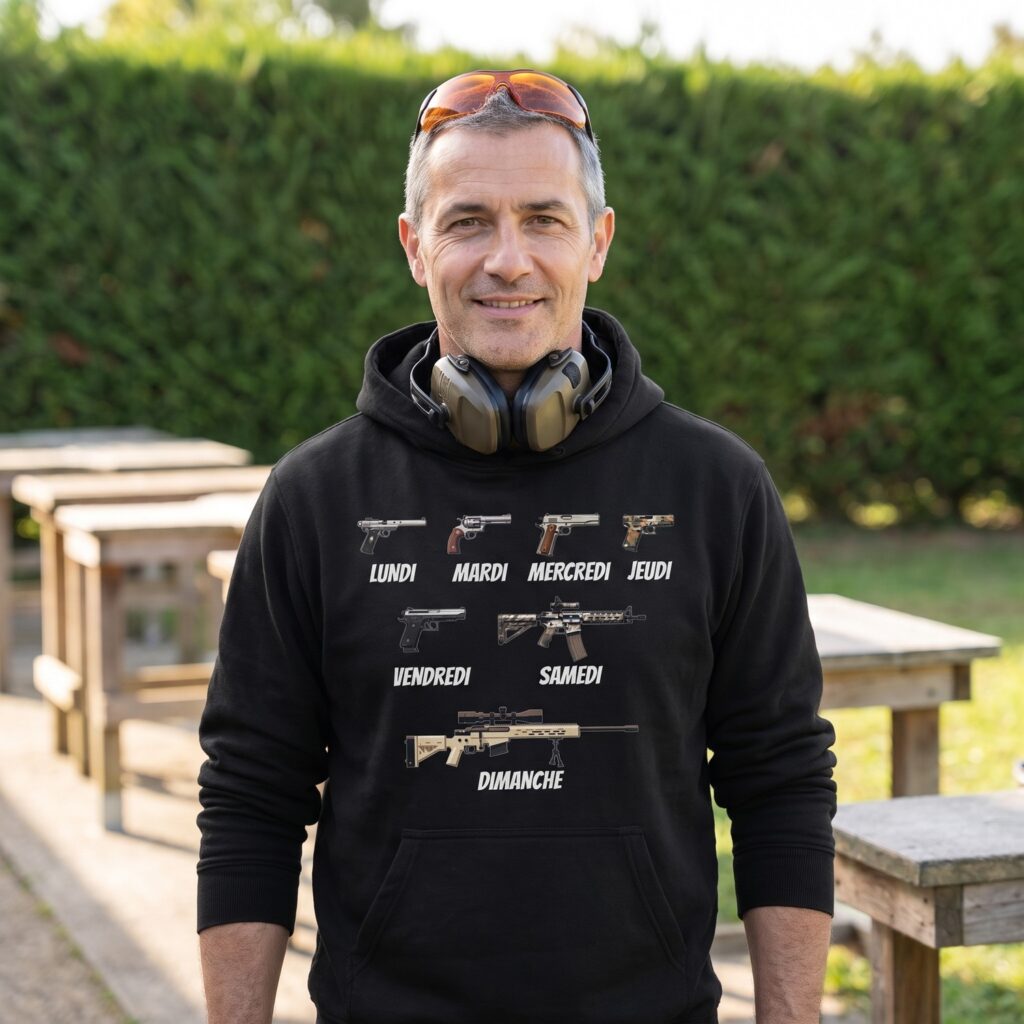 T-shirt Tir Sportif, Une Arme Par Jour De La Semaine